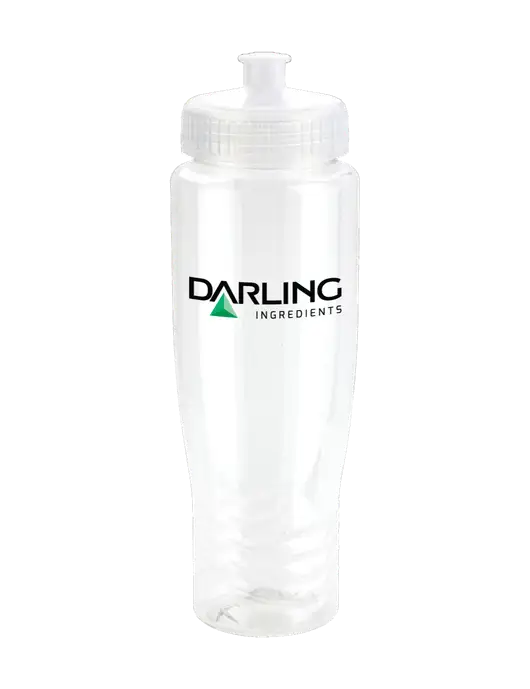Roam Clear 28 oz Eco-Polyclear Bottle with Push Pull Lid w/Darling Ingredients Logo