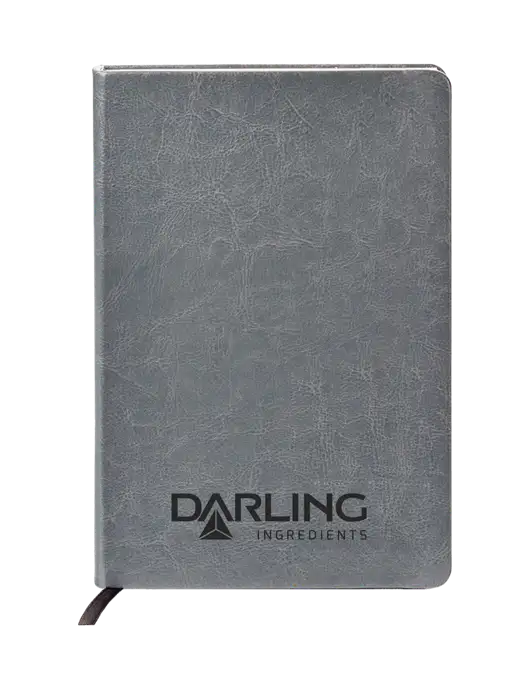 Fabrizio Grey Hard Cover 5.75 x 8.3 Journal w/Darling Ingredients Logo