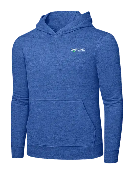 Heather Royal 7.8. oz Ring Spun Hooded Sweatshirt w/Darling Ingredients Logo