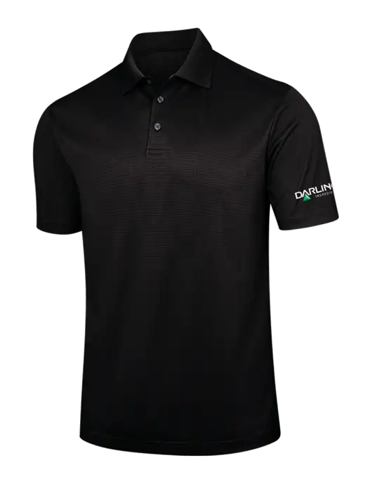 Black Performance Fine Jacquard Polo w/Darling Ingredients Logo