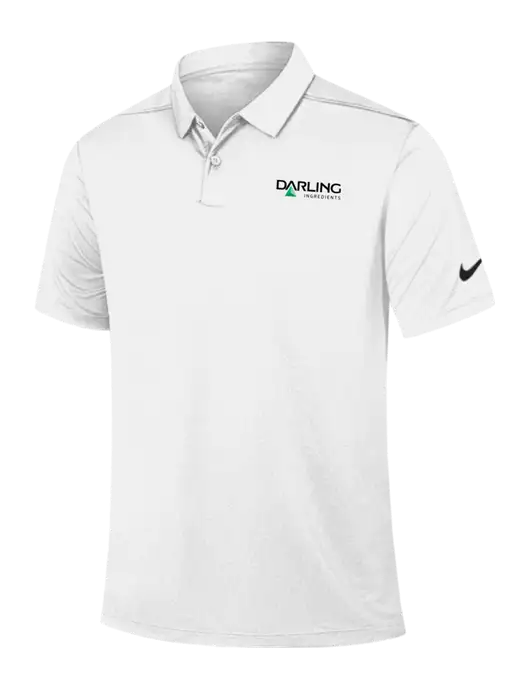 Nike White Dry Essential Solid Polo w/Darling Ingredients Logo
