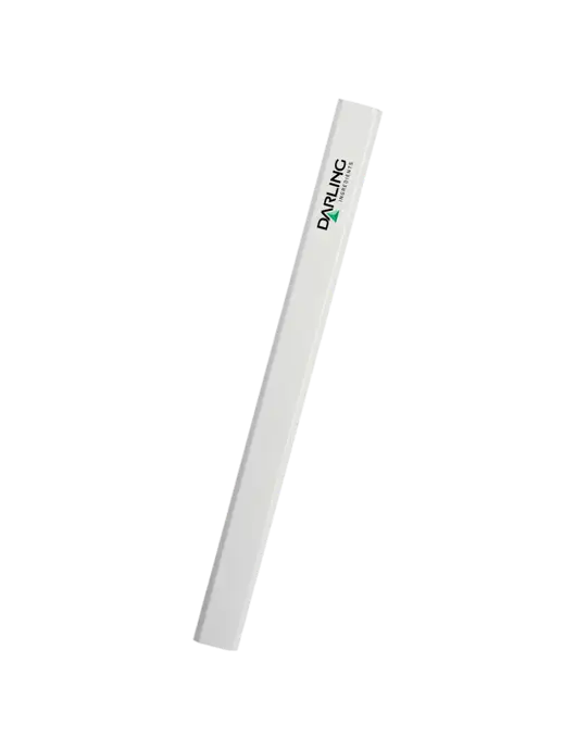 White Carpenter Pencil w/Darling Ingredients Logo