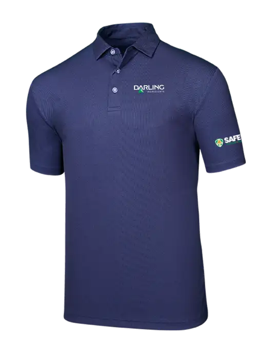 Callaway Birdseye Navy Polo w/Darling Ingredients Logo, Safety Logo