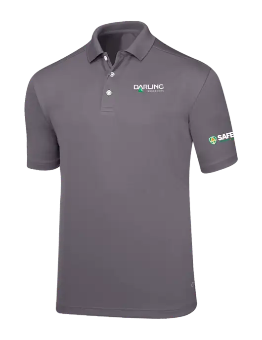 Callaway Core Medium Grey Performance Polo w/Darling Ingredients Logo, Safety Logo