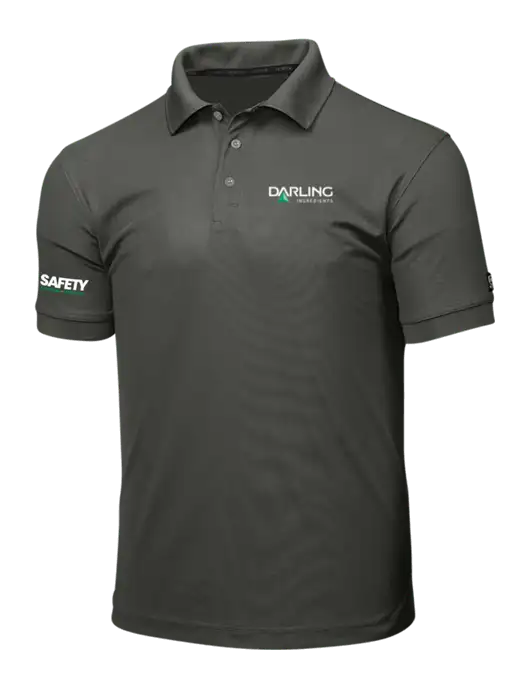 OGIO Medium Grey Caliber 2.0 Polo w/Darling Ingredients Logo, Safety Logo