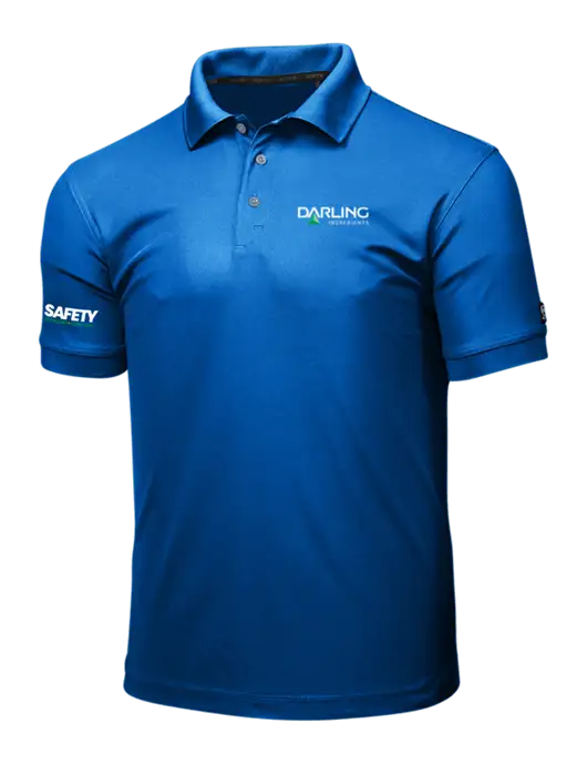 OGIO Royal Blue Caliber 2.0 Polo w/Darling Ingredients Logo, Safety Logo