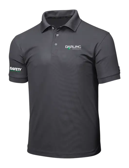 OGIO Charcoal Grey Caliber 2.0 Polo w/Darling Ingredients Logo, Safety Logo