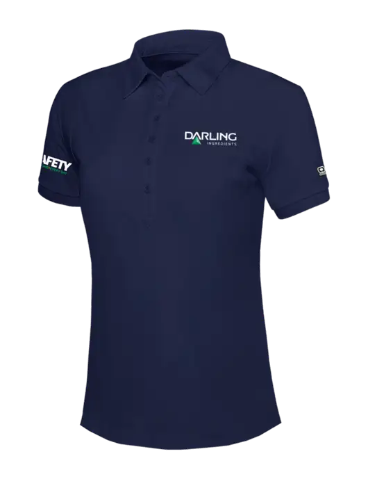OGIO Womens Navy Jewel Polo w/Darling Ingredients Logo, Safety Logo