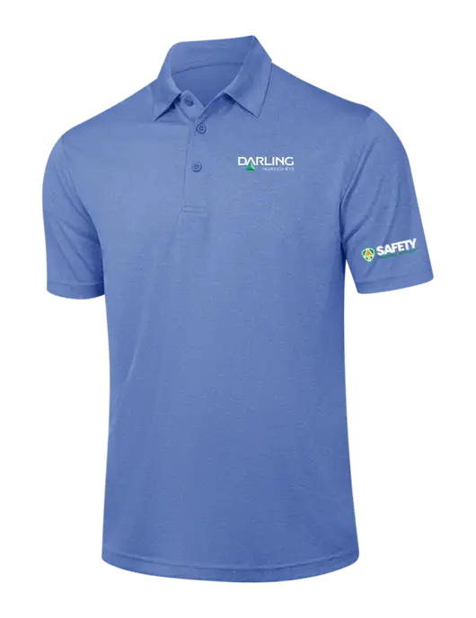Royal Heather Contender Polo w/Darling Ingredients Logo, Safety Logo