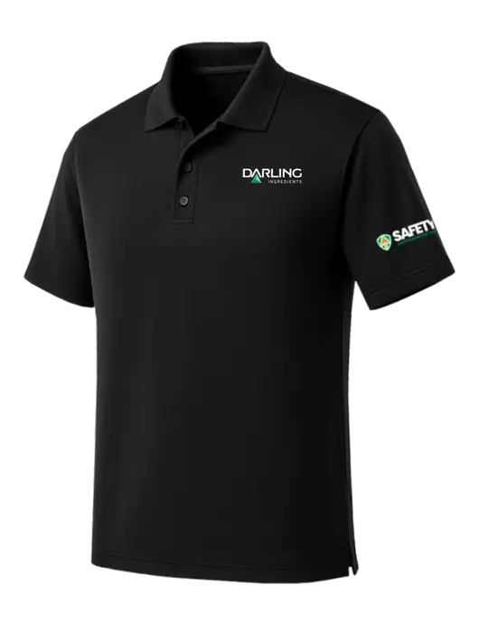 Black Dry Zone UV Micro Mesh Polo w/Darling Ingredients Logo, Safety Logo