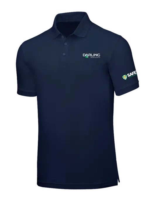 Navy Blue Core Classic Pique w/Darling Ingredients Logo, Safety Logo