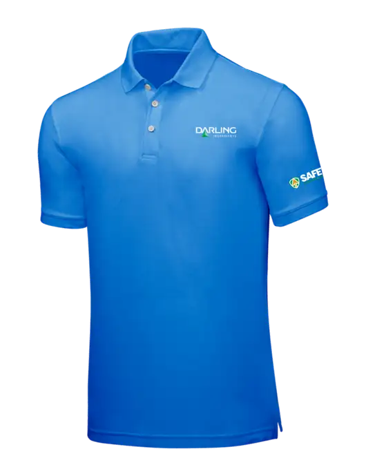 Light Royal Blue Core Classic Pique w/Darling Ingredients Logo, Safety Logo