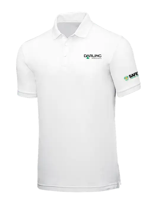 White Core Classic Pique w/Darling Ingredients Logo, Safety Logo