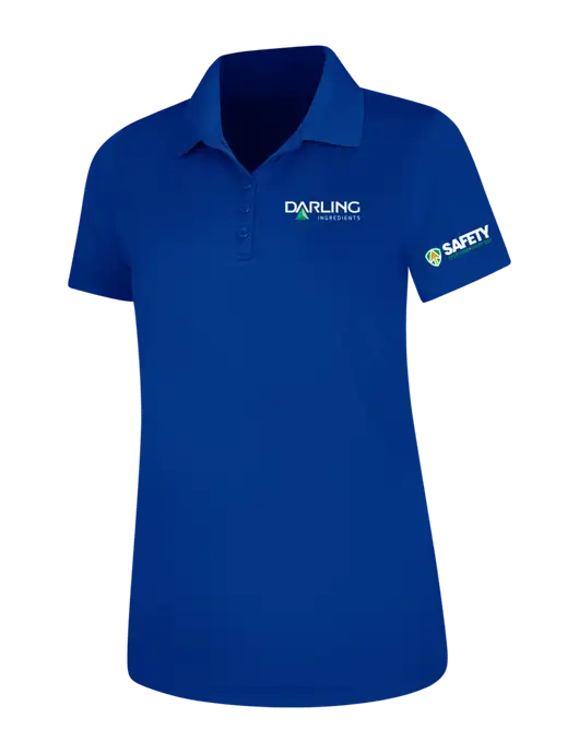 Dark Royal Womens Dry Zone UV Mesh Polo w/Darling Ingredients Logo, Safety Logo
