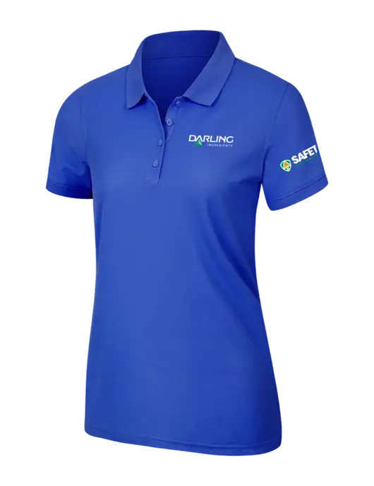 Dark Royal Womens Core Classic Pique Polo w/Darling Ingredients Logo, Safety Logo
