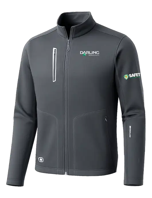 OGIO Dark Grey Endurance Fulcrum Full-Zip w/Darling Ingredients Logo, Safety Logo