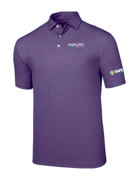 Callaway Birdseye Purple Polo w/Darling Ingredients Logo, Safety Logo