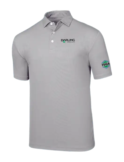Callaway Birdseye Light Grey Polo w/Darling Ingredients Logo, FSQA Logo
