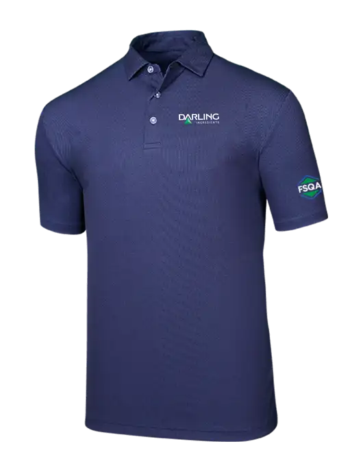 Callaway Birdseye Navy Polo w/Darling Ingredients Logo, FSQA Logo