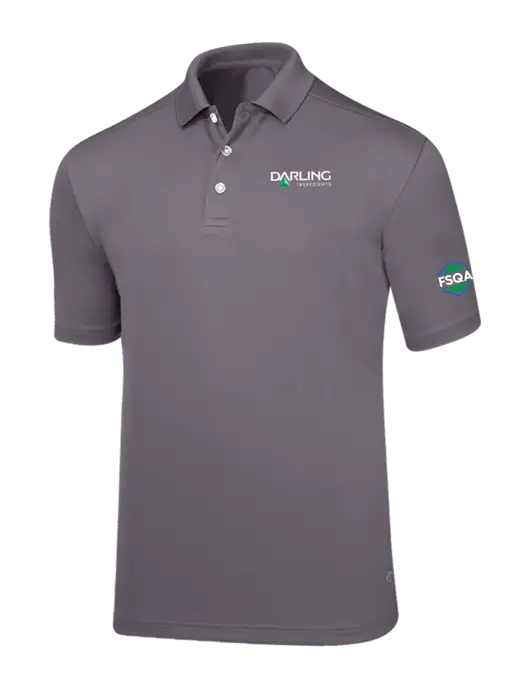 Callaway Core Medium Grey Performance Polo w/Darling Ingredients Logo, FSQA Logo