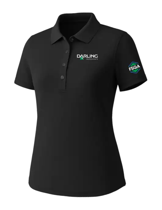 Callaway Womens Core Black Performance Polo w/Darling Ingredients Logo, FSQA Logo
