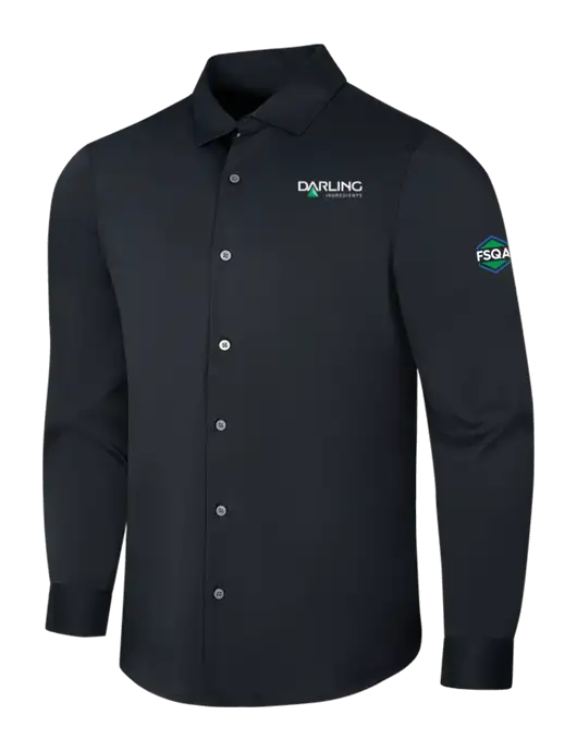 Black City Stretch Shirt w/Darling Ingredients Logo, FSQA Logo