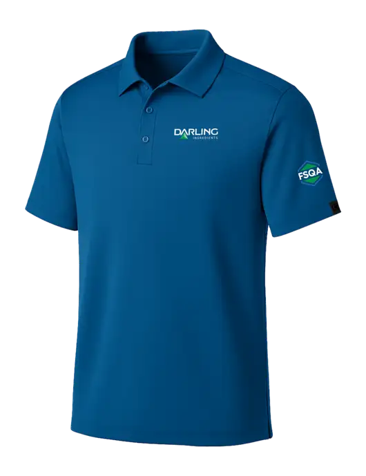 OGIO Royal Blue Framework Polo w/Darling Ingredients Logo, FSQA Logo