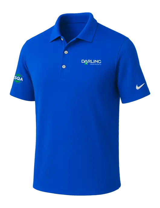 NIKE Royal Dri-Fit Micro Pique Polo w/Darling Ingredients Logo, FSQA Logo