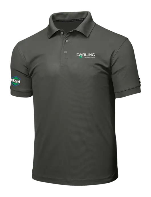 OGIO Medium Grey Caliber 2.0 Polo w/Darling Ingredients Logo, FSQA Logo
