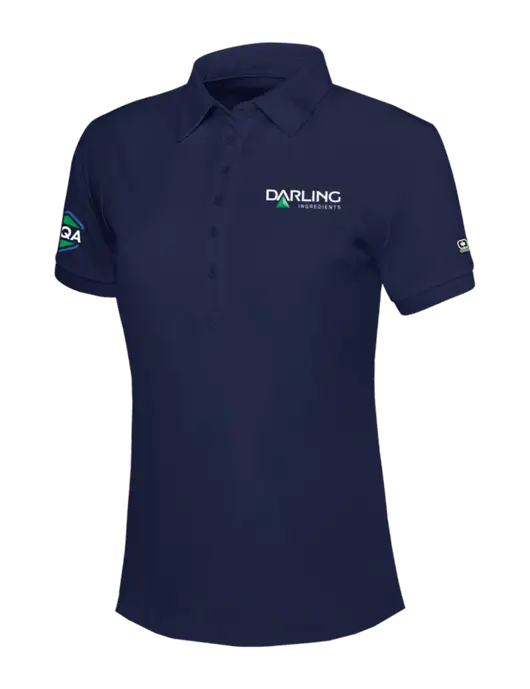 OGIO Womens Navy Jewel Polo w/Darling Ingredients Logo, FSQA Logo
