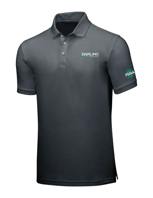 Dark Grey Core Classic Pique w/Darling Ingredients Logo, FSQA Logo