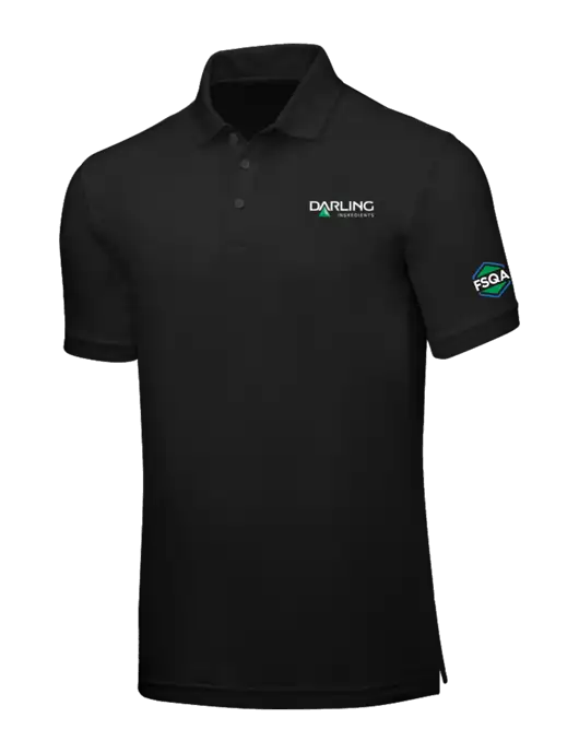 Black Core Classic Pique w/Darling Ingredients Logo, FSQA Logo