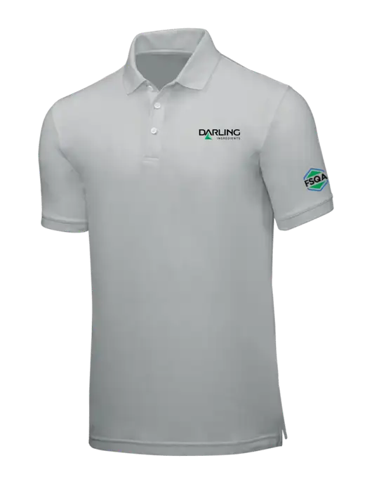 Light Grey Core Classic Pique w/Darling Ingredients Logo, FSQA Logo