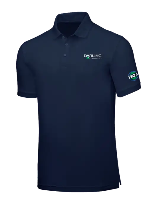 Navy Blue Core Classic Pique w/Darling Ingredients Logo, FSQA Logo