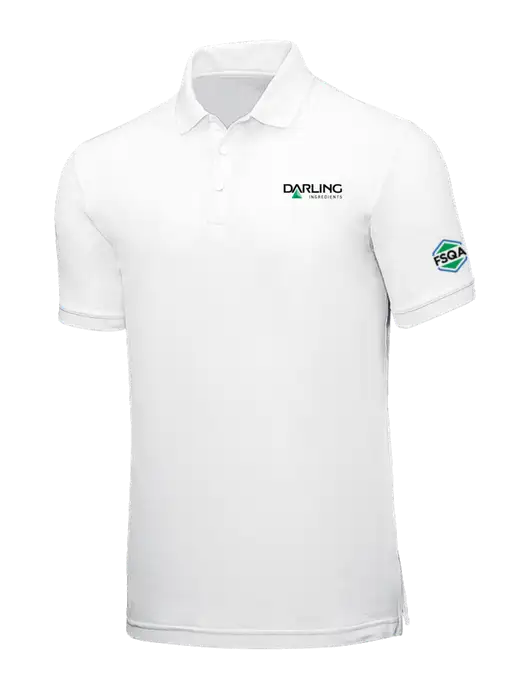 White Core Classic Pique w/Darling Ingredients Logo, FSQA Logo