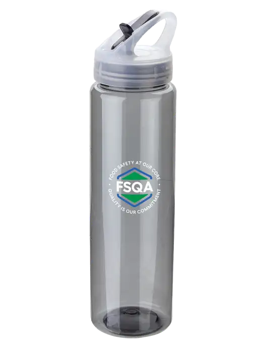 Buddy Smoke 32 oz PET Bottle with Flip Lid w/FSQA Logo, Darling Ingredients Logo