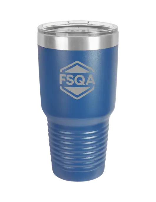 Polar Camel 30 oz Powder Coated Royal Vacuum Insulated Tumbler w/FSQA Logo, Darling Ingredients Logo