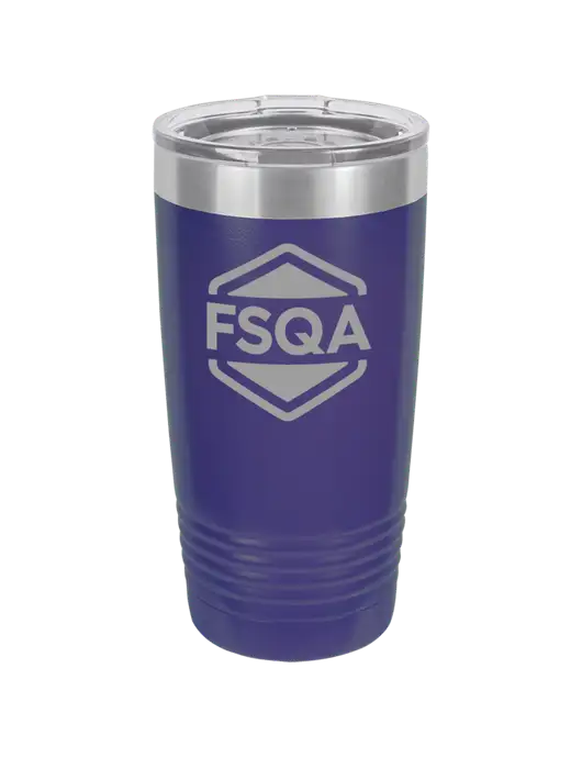 Polar Camel 20 oz Powder Coated Purple Vacuum Insulated Tumbler w/FSQA Logo, Darling Ingredients Logo