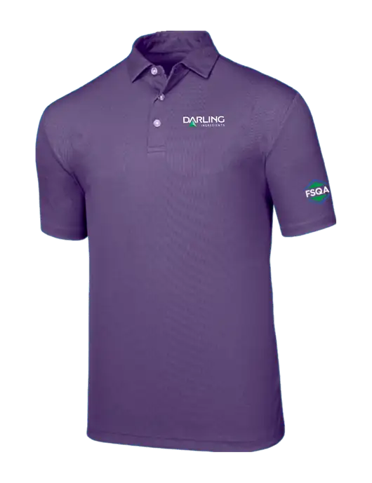 Callaway Birdseye Purple Polo w/Darling Ingredients Logo, FSQA Logo