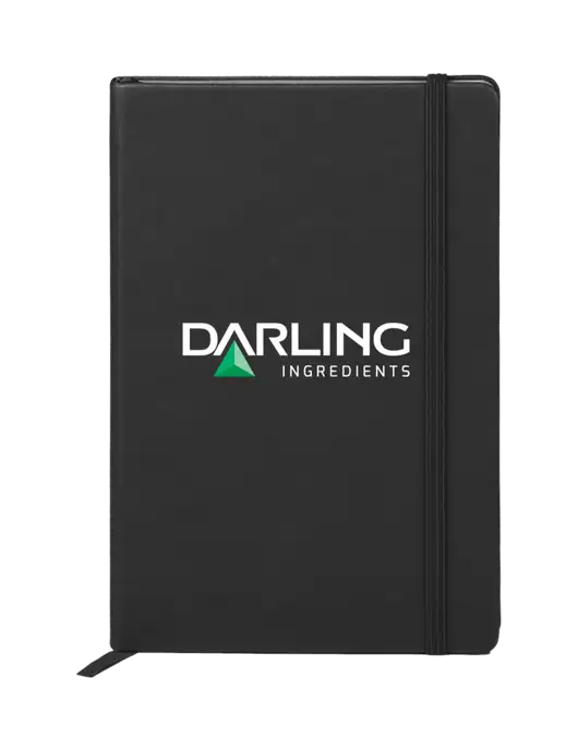 Neoskin Black Hard Cover Junior Journal, 3.75 x 5.625 w/Darling Ingredients Logo